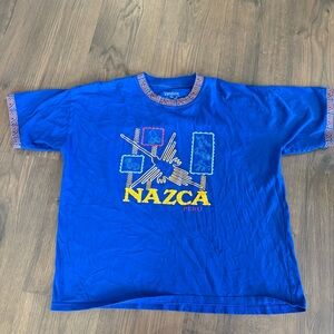 Blue Nazca, Peru Tee Size XL